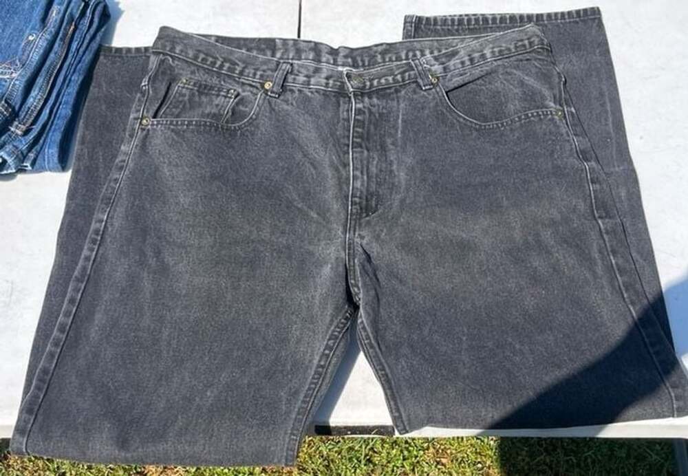 Vintage FB County OG Black Denim Relaxed Fit Baggy Jeans